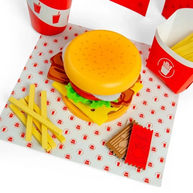 Bigjigs Toys Burger- und Pommes-Set