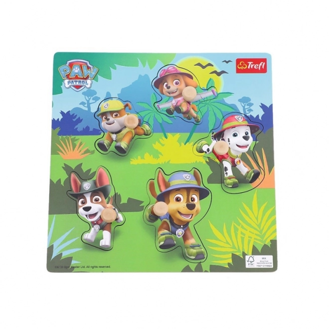 Holzpuzzle Paw Patrol Dschungel