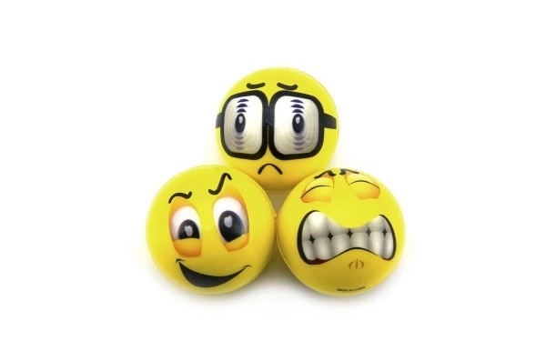 Schaumball Smiley 6cm im 24er Box