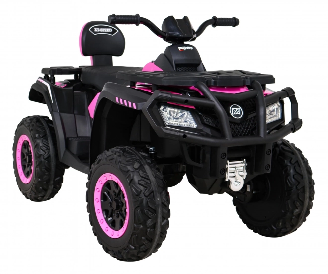 Quad XT-Geschwindigkeit für Kinder Pink + 4x4 + EVA + Langsamer Start + MP3-Radio + LED-Diode