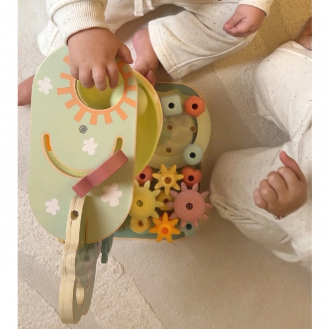 Aktivitätsspiel Baum Kugelbahn Montessori 4-in-1