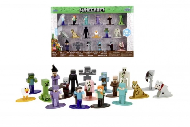 Minecraft Sammelfiguren aus Metall 18er-Set