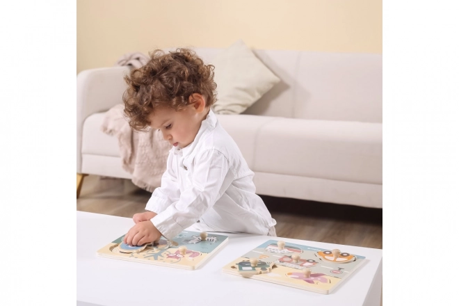 Polar B Puzzle mit Griffen