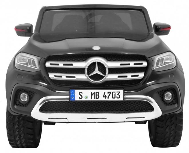 Mercedes Benz Klasse X für Kinder schwarz + Fernbedienung + 4x4 + MP4 + Träger für Gepäck + LED + EVA