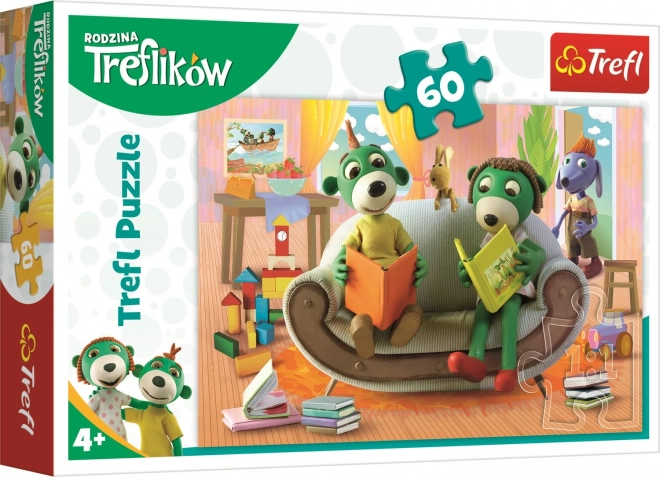 Trefl Puzzle 60 Teile - Die Treflik Familie