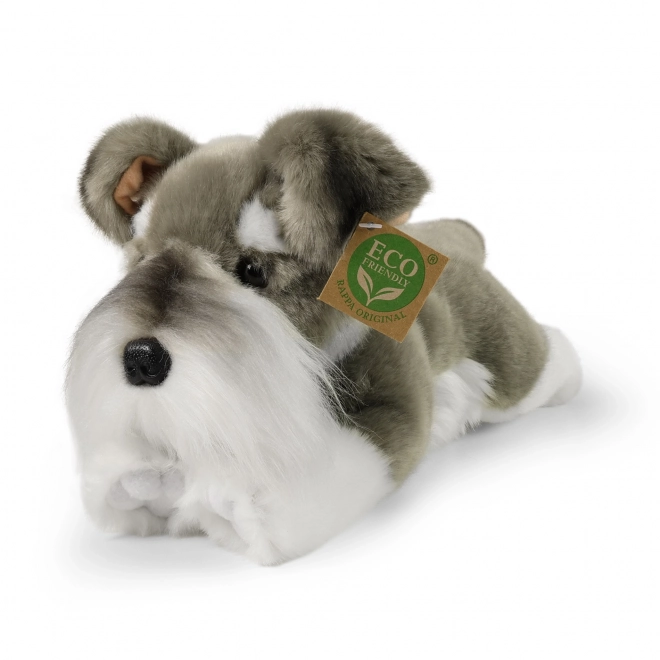 Plüschhund Schnauzer liegend umweltfreundlich 28 cm