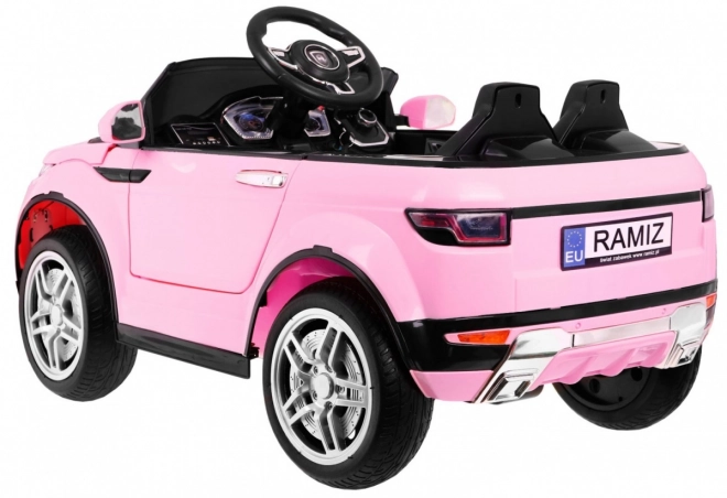 Elektrisches Kinderauto Rapid Racer rosa mit Fernsteuerung
