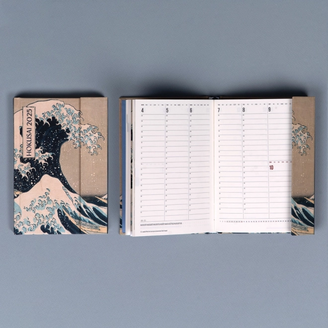 Magnetischer Wochenkalender Katsushika Hokusai 2025