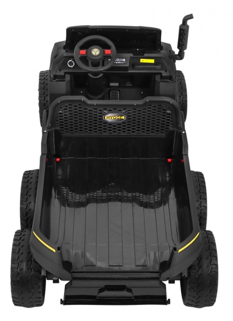 Auto Farmer Truck pro 2 Kinder Schwarz + Allradantrieb 4x4 + Fernbedienung + Kipper + Audio LED
