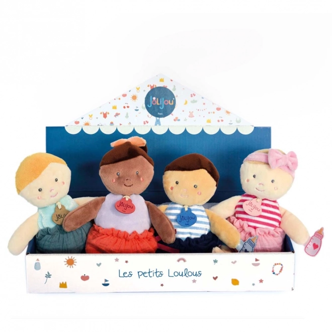 Doudou Jolijou 18 cm Baby Puppe Blau