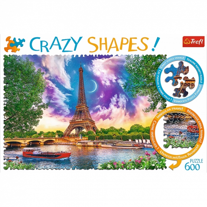 Puzzle Verrückte Formen 600 Teile - Himmel über Paris