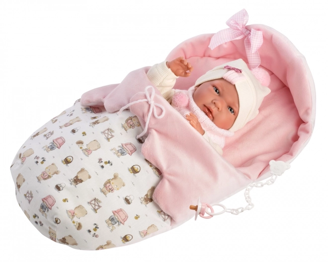 Llorens New Born Puppe - Realistisches Baby Mit Vinylkörper - 40 cm