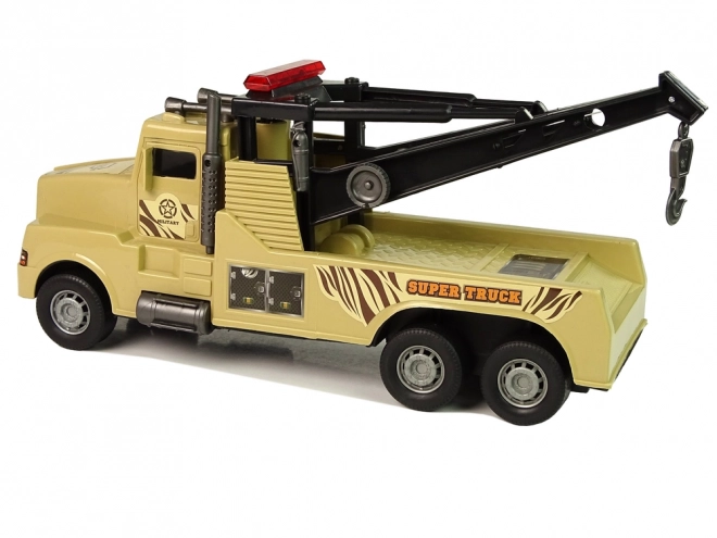 Autoabschleppwagen Pannenhilfe 1:10 – Seil Militär Braun