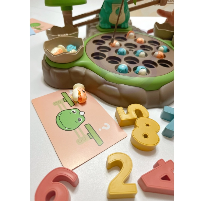 Woopie Lernspiel Dinosaurier Waage und Angelspiel
