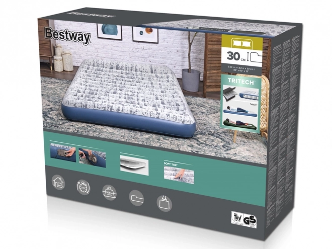 Bestway Doppelmatratze Queen mit eingebauter Pumpe