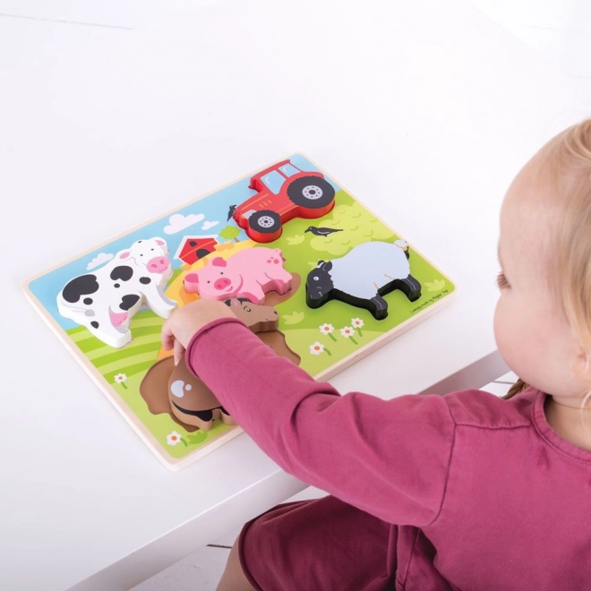 Vielseitiges Bauernhof-Puzzle für Kinder