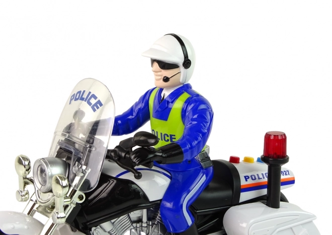 Polizeimotorrad mit Sound- und Lichteffekten für Kinder