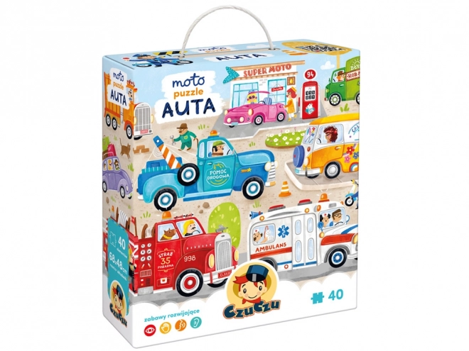 Puzzle 40-teilig MOTO PUZZLE AUTOS