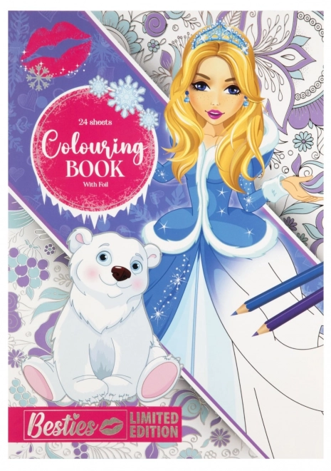 Besties Malbuch mit Folienmalerei