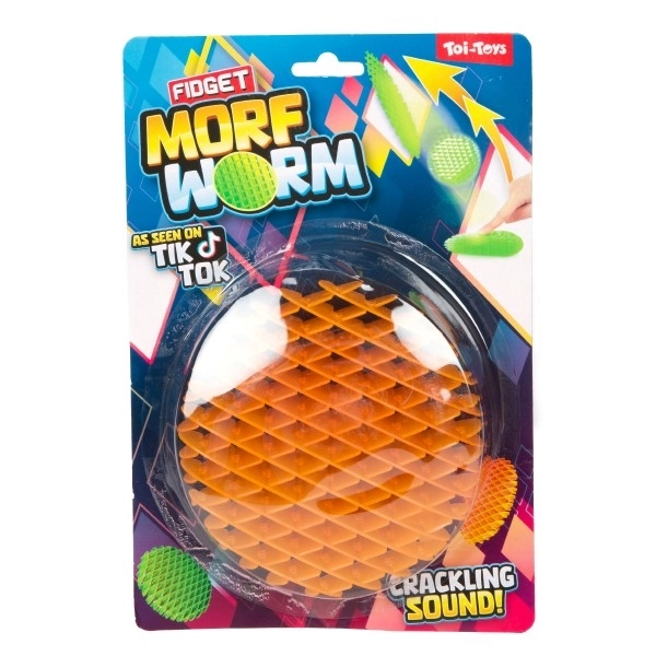 Antistress Fidget Wurm 13cm - Buntes Spielzeug