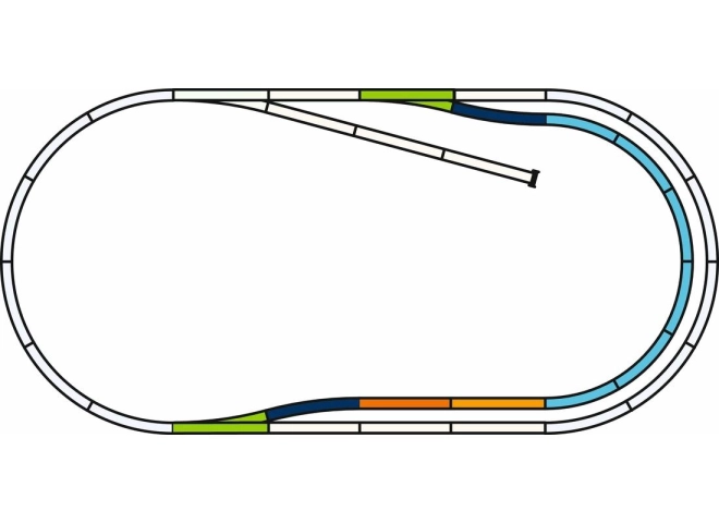 Piko Gleisset C für Parallelstrecke mit Unterbau