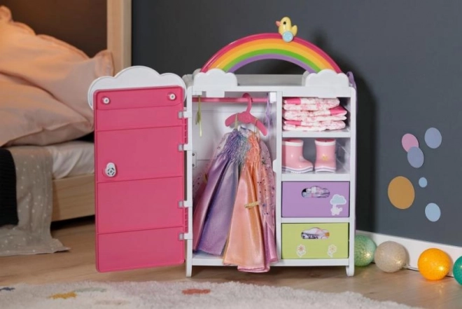 Kleid für BABY born Puppe Regenbogenfee