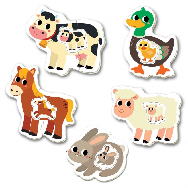 Baby-Puzzle Farmtiere mit Jungen