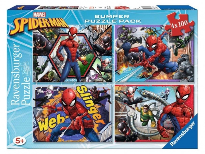 Puzzleset Spider Man 4x100 Teile