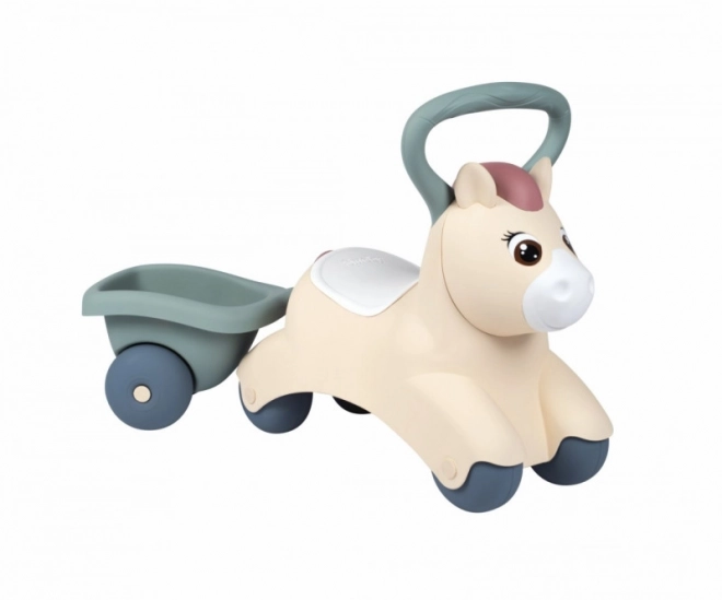 Ergonomisches Kinder-Laufrad Pony mit Anhänger