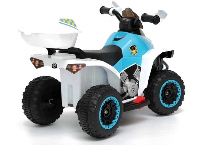 Kinderbatterie-Quad mit Polizeimotiv
