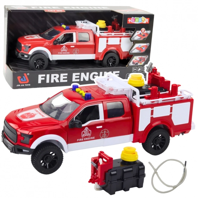 Feuerwehrauto mit Wassereffekten und Lichtern
