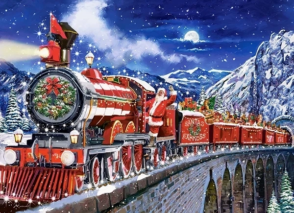 Puzzle 200 Teile Santa's Coming to Town