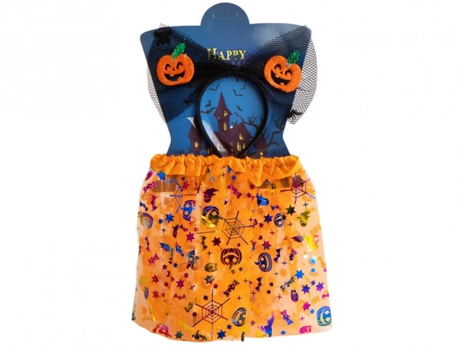 Halloween Tutu-Kleid Kürbis Stirnband