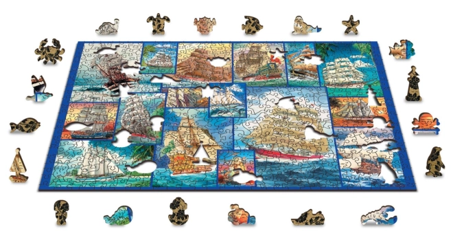 Doppelseitiges Puzzle 2in1