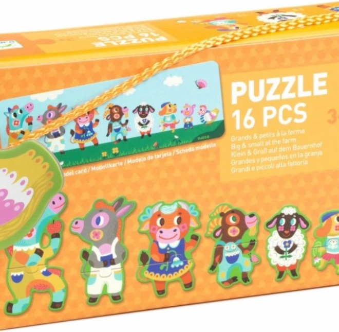 DJECO Puzzle Groß und Klein auf dem Bauernhof