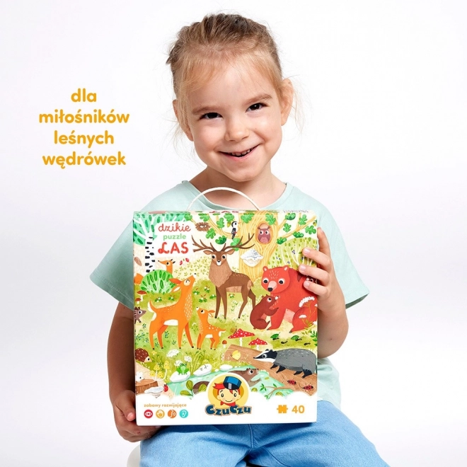 Waldpuzzle für Kinder - 40 Teile