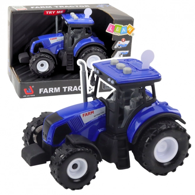 Traktor Landwirt mit Sound- und Lichteffekten blau