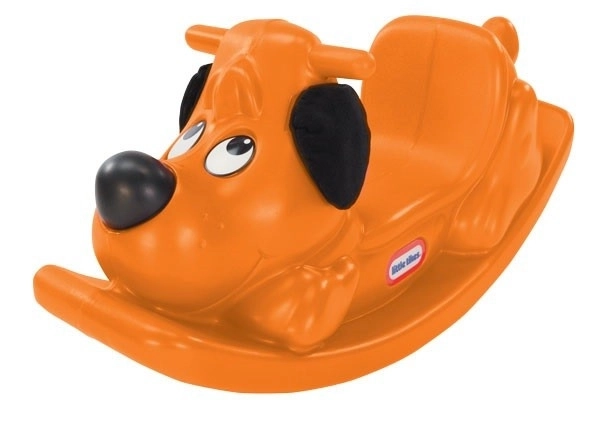 Schaukelspielzeug Hund in Orange