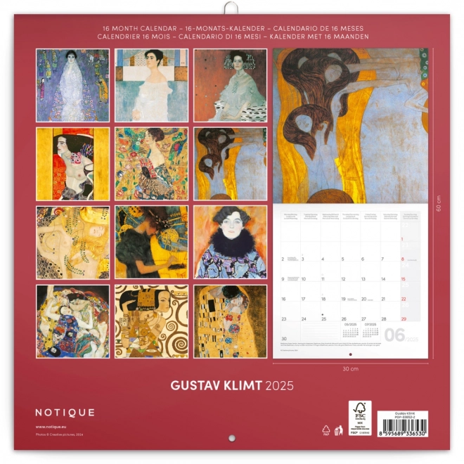 Notizkalender Gustav Klimt 2025