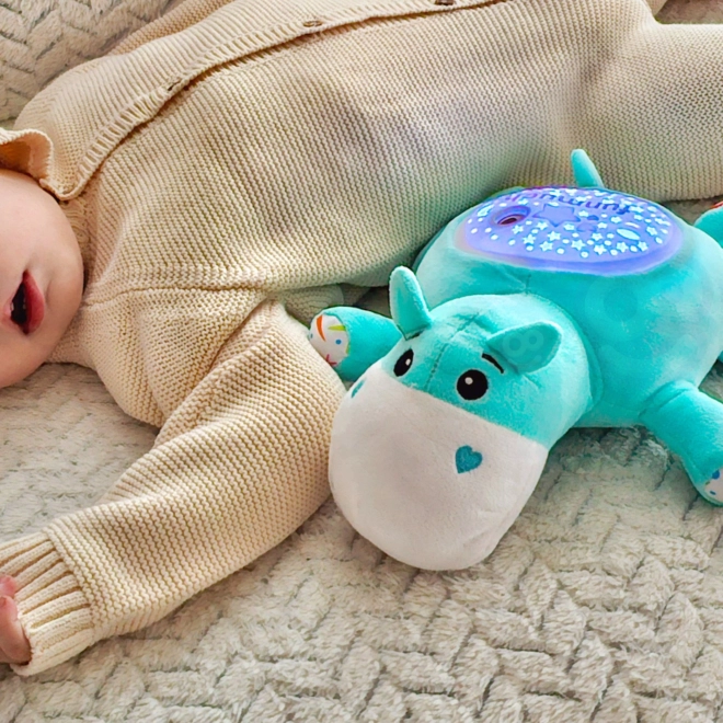 Woopie Baby Kuscheltier Projektor Schlafhilfe Nilpferd