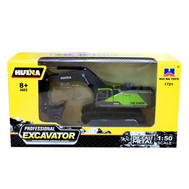 Metall-Raupenbagger Huina grün 1:50
