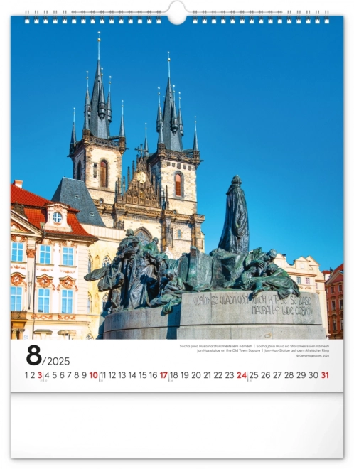 Wandkalender Prag 2025