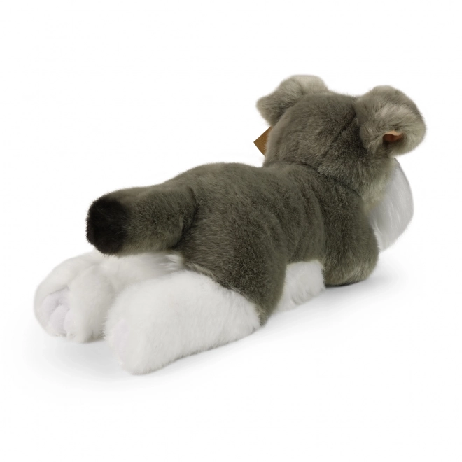 Plüschhund Schnauzer liegend umweltfreundlich 28 cm