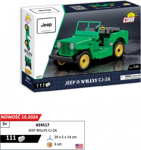 Modell JEEP WILLYS CJ-2A 1:35 Bausatz COBI