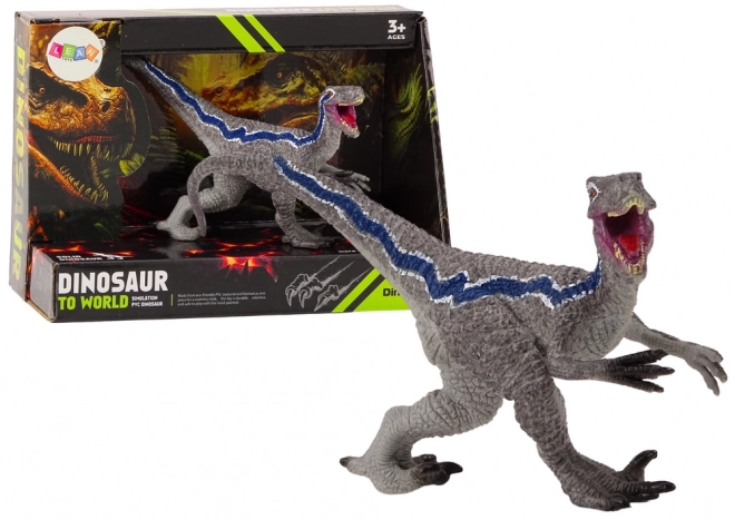 Dinosaurier Sammelfigur Velociraptor Grau