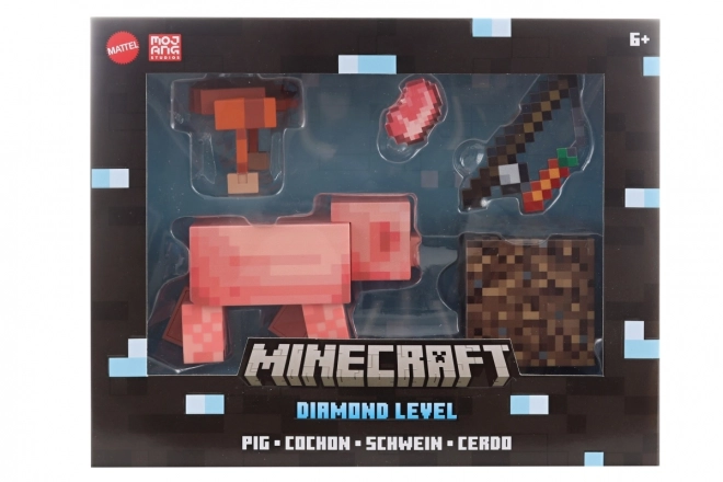 Sammlerfigur Schwein - Minecraft Diamant-Level