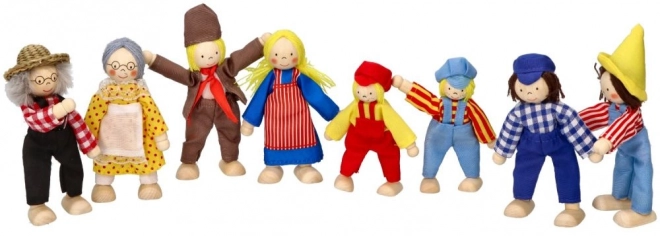 Bauernhof-Familie II Puppen Spielset