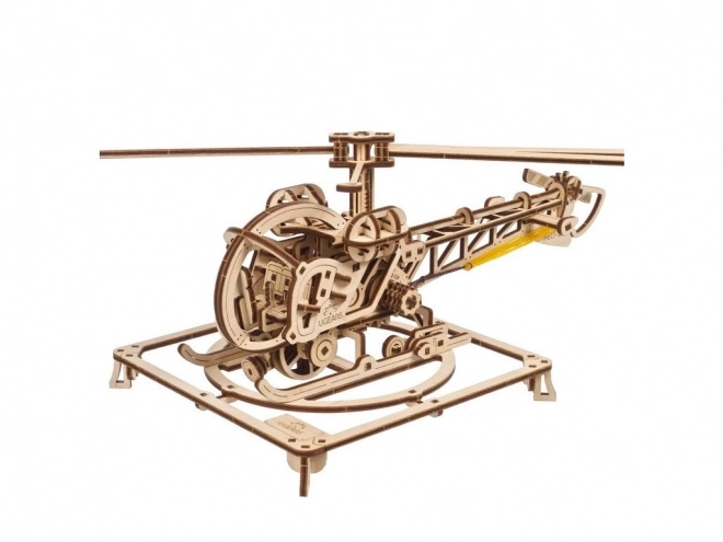 Ugears 3D Holzmechanisches Puzzle Mini Hubschrauber