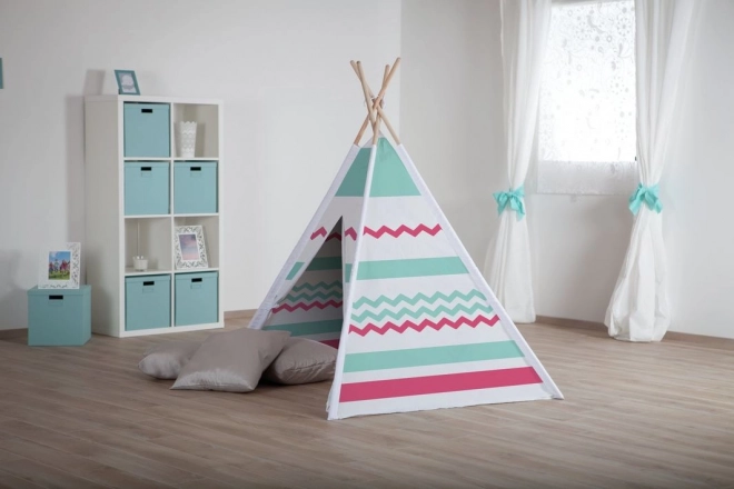 Bunte Teepee Zelt