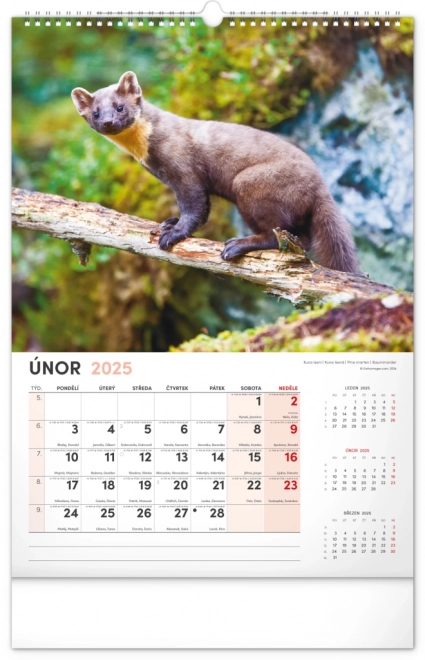 Wandkalender Jagd 2025